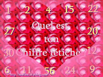 chiffre fétiche