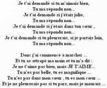 je t demandé