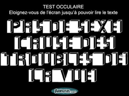 test oculaire