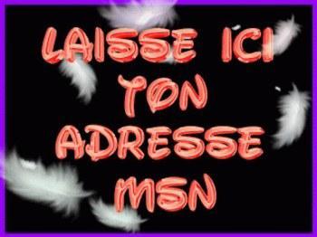 laisse ton adresse msn